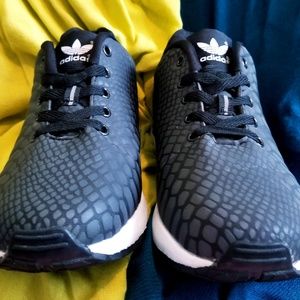Adidas ZX Flux Xeno reflective design shoes.